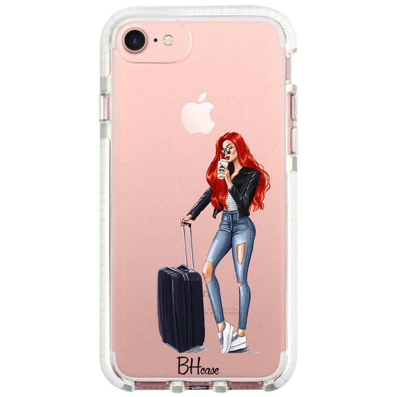 Woman Redhead With Baggage iPhone 8/7/SE 2020/SE 2022 Tok
