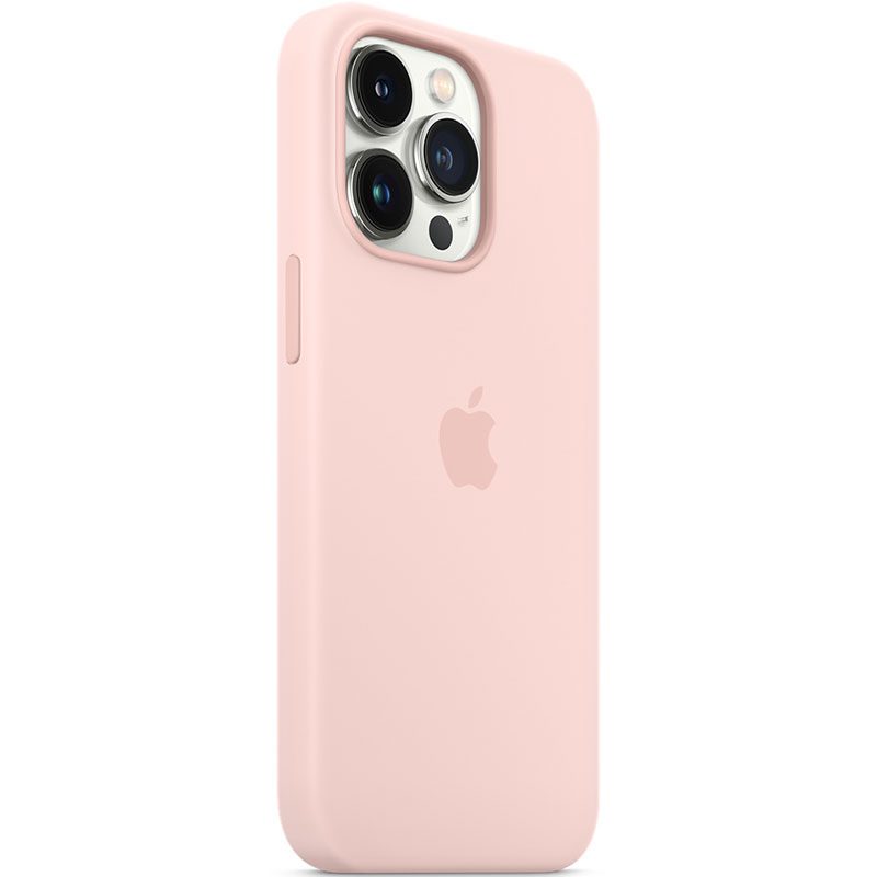 Apple Chalk Rózsaszín Silicone Magsafe kompatibilis iPhone 13 Pro Max Tok