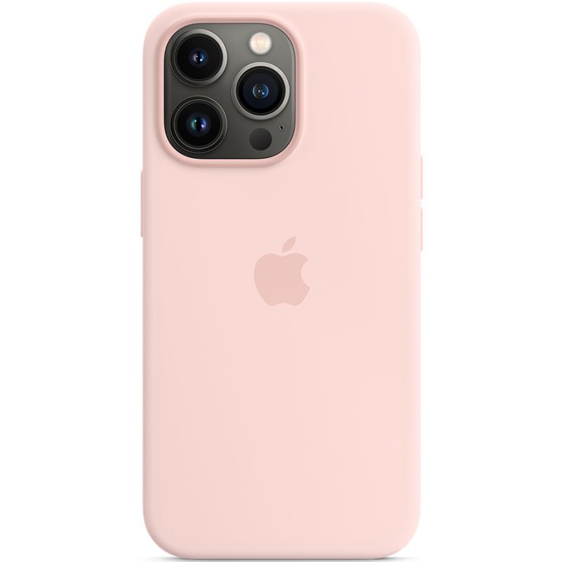 Apple Chalk Rózsaszín Silicone Magsafe kompatibilis iPhone 13 Pro Max Tok
