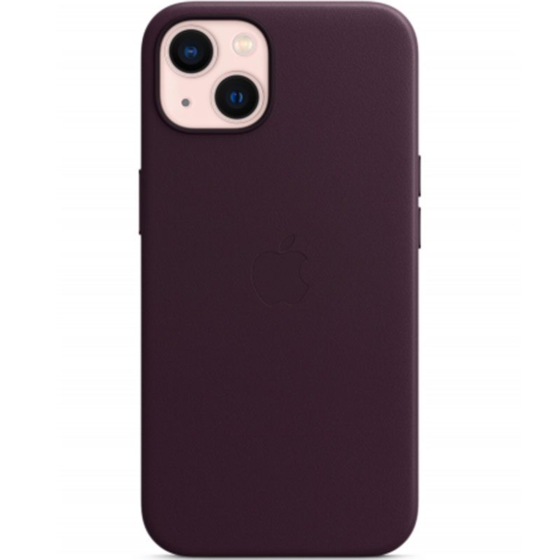 Apple Dark Cherry Leather Magsafe kompatibilis iPhone 13 Tok