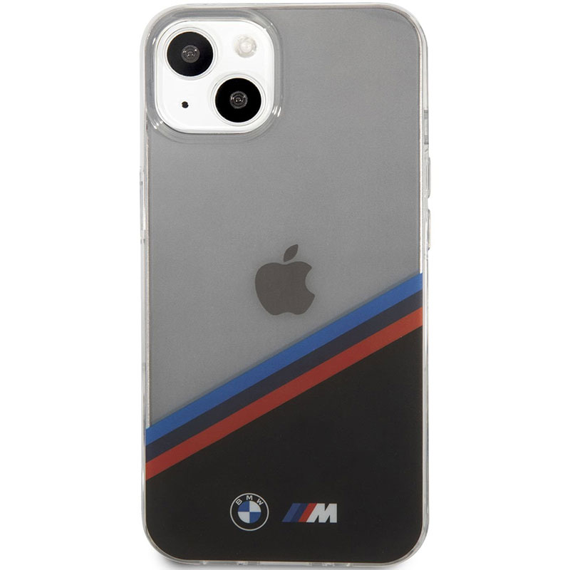 BMW M PC/TPU Tricolor Stripes Transparent iPhone 13 Tok