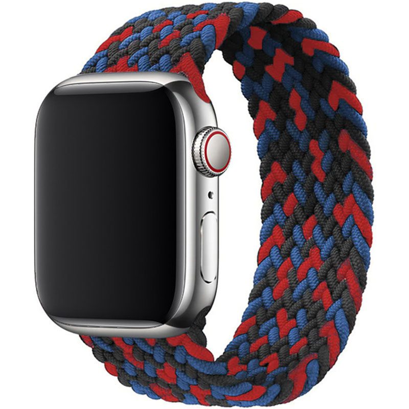 Braided Szíj Apple Watch 45/44/42/Ultra Black Red Blue