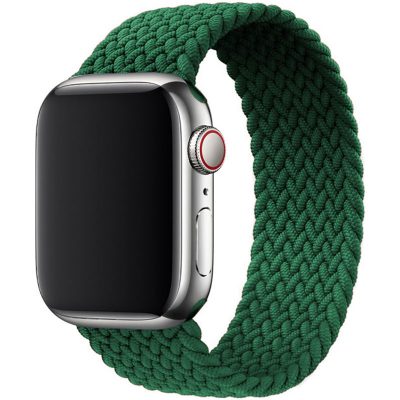 Braided Szíj Apple Watch 45/44/42/Ultra Ink Green