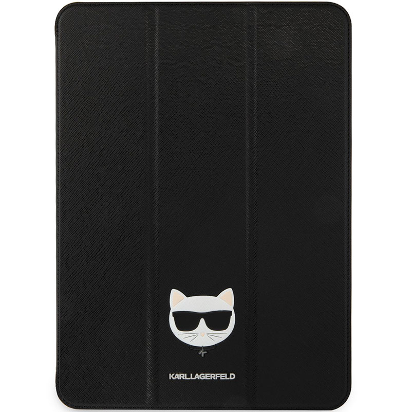 Karl Lagerfeld Choupette Head Saffiano Fekete iPad 12.9" Pro Tok
