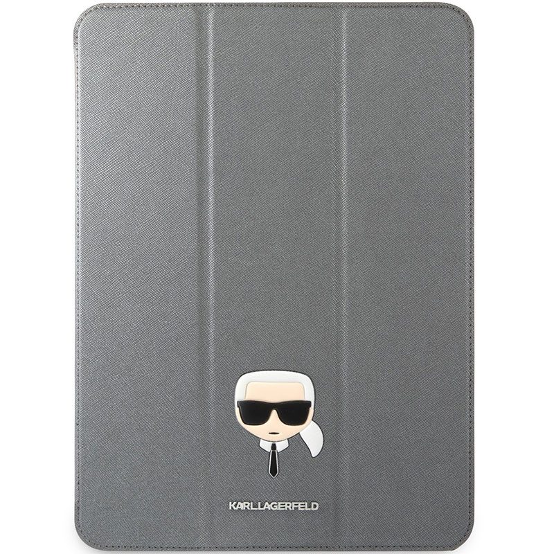Karl Lagerfeld Head Saffiano Silver iPad 12.9" Pro Tok
