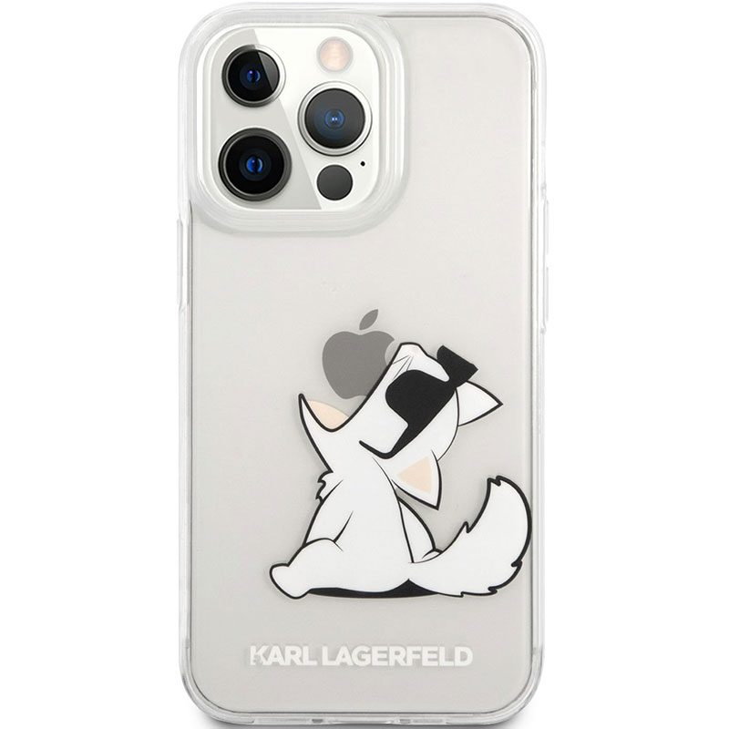 Karl Lagerfeld PC/TPU Choupette Eat Transparent iPhone 13 Pro Max Tok