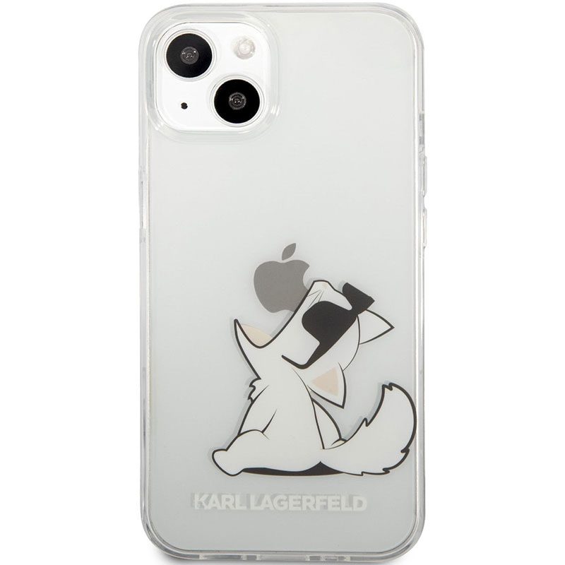 Karl Lagerfeld PC/TPU Choupette Eat Transparent iPhone 13 Mini Tok