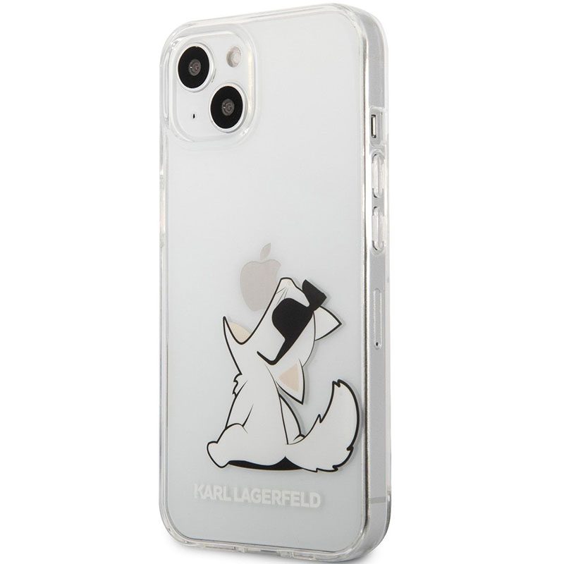 Karl Lagerfeld PC/TPU Choupette Eat Transparent iPhone 13 Mini Tok