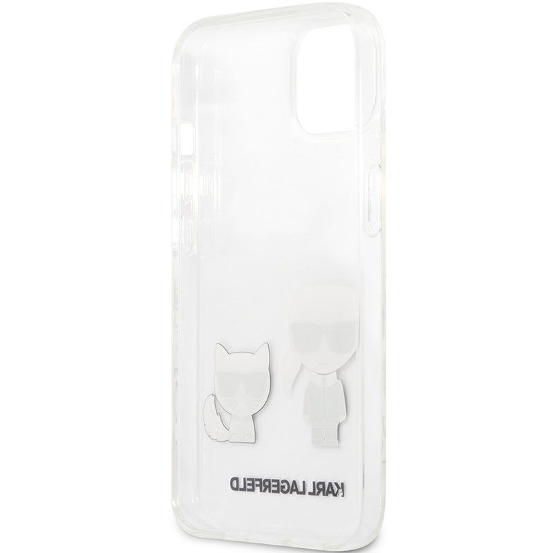 Karl Lagerfeld PC/TPU Ikonik Karl and Choupette Transparent iPhone 13 Tok