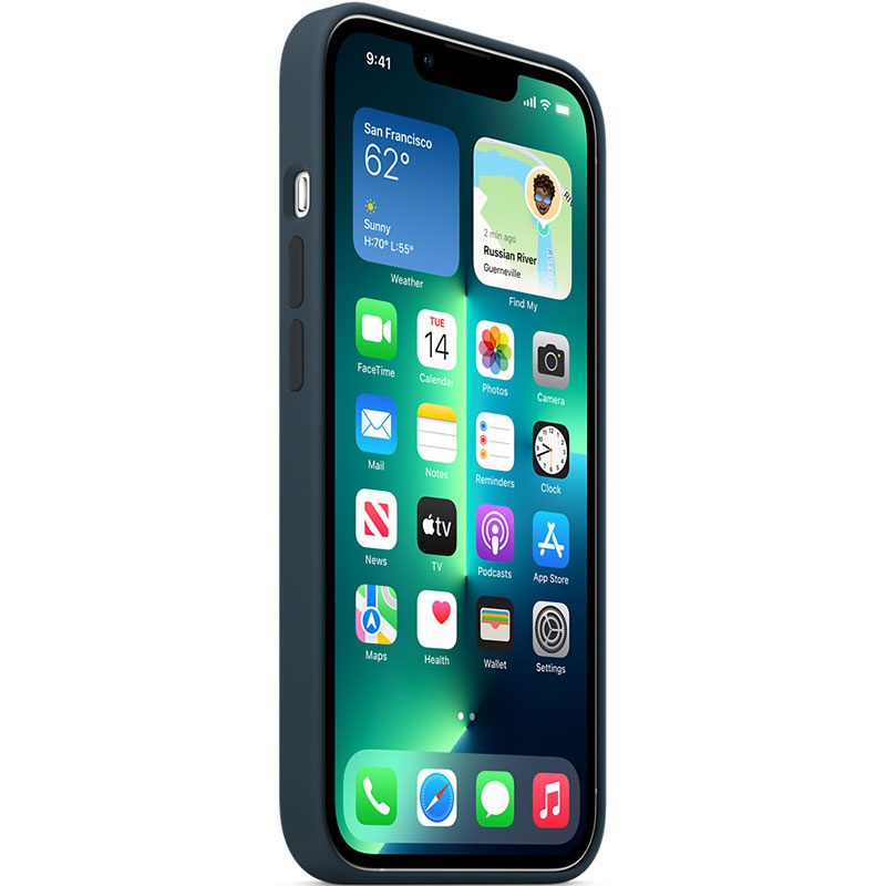 Apple Abyss Kék Silicone Magsafe kompatibilis iPhone 13 Pro Max Tok