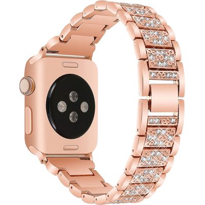 Diamond Szíj Apple Watch 45/44/42/Ultra Rose Rózsaszín