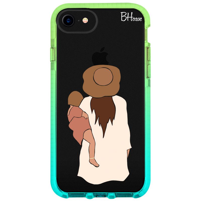 Flat Mother With Girl iPhone 8/7/SE 2020/SE 2022 Tok