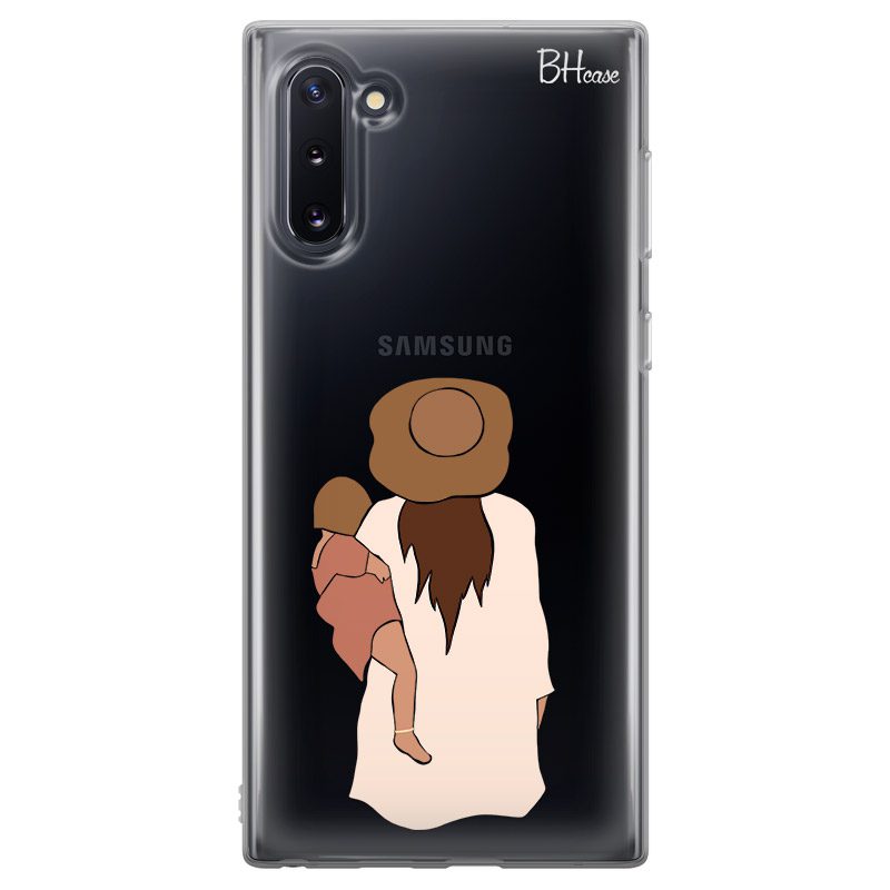 Flat Mother With Girl Samsung Note 10 Tok