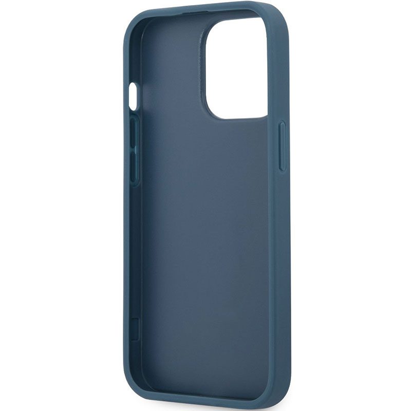 Guess PU 4G Metal Logo Kék iPhone 13 Pro Max Tok