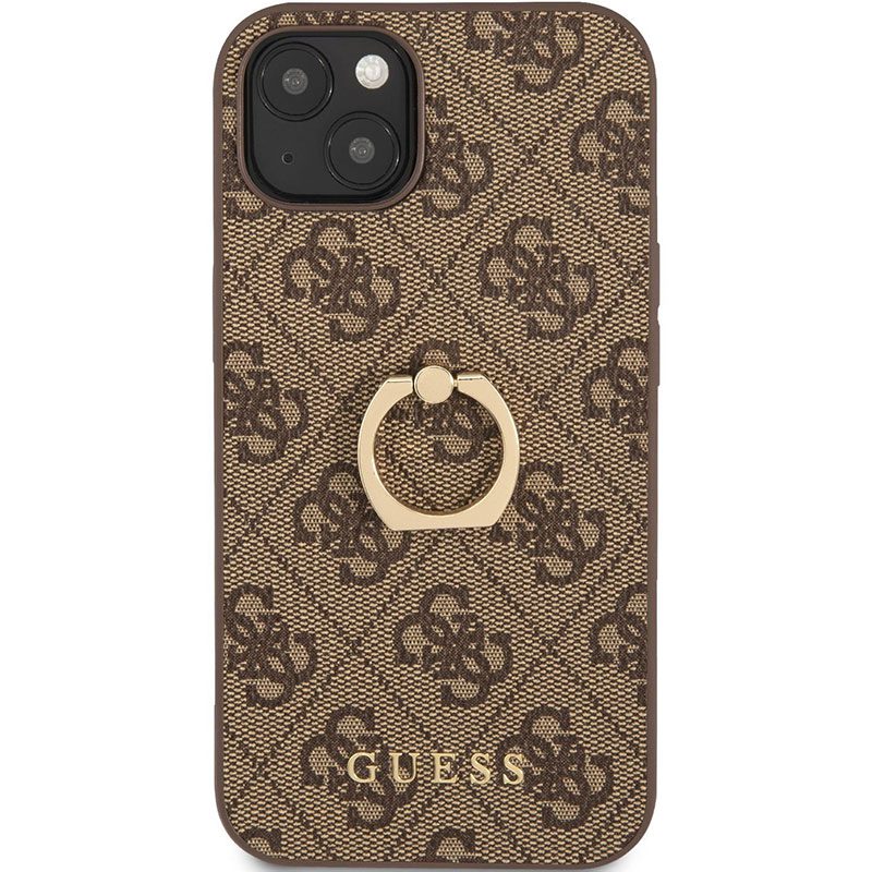 Guess PU 4G Ring Brown iPhone 13 Tok