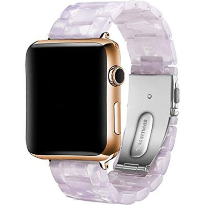 Resin Strap Szíj Apple Watch 45/44/42/Ultra Flash Fehér