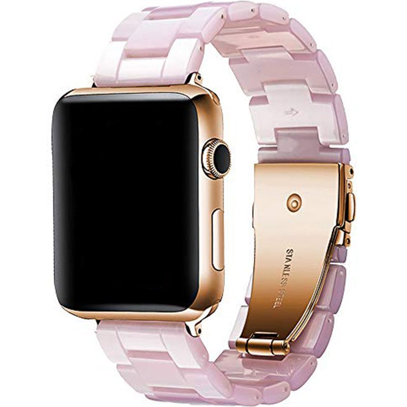 Resin Strap Szíj Apple Watch 45/44/42/Ultra Rózsaszín