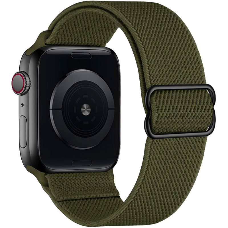 Scrunchie Szíj Apple Watch 45/44/42/Ultra Army Zöld