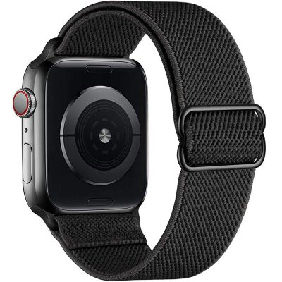 Scrunchie Szíj Apple Watch 45/44/42/Ultra Fekete