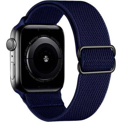 Scrunchie Szíj Apple Watch 45/44/42/Ultra Midnight Kék