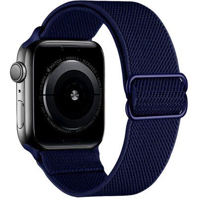 Scrunchie Szíj Apple Watch 45/44/42/Ultra Navy Kék
