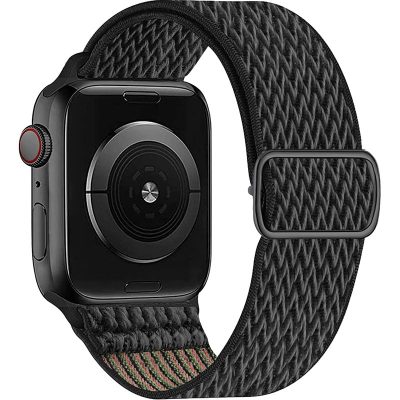 Scrunchie Szíj Apple Watch 45/44/42/Ultra Official Fekete