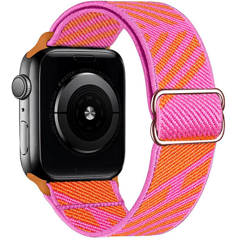 Scrunchie Szíj Apple Watch 45/44/42/Ultra Orange Rózsaszín