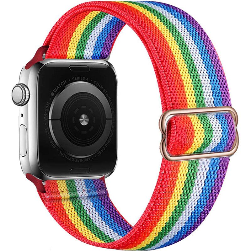 Scrunchie Szíj Apple Watch 45/44/42/Ultra Rainbow
