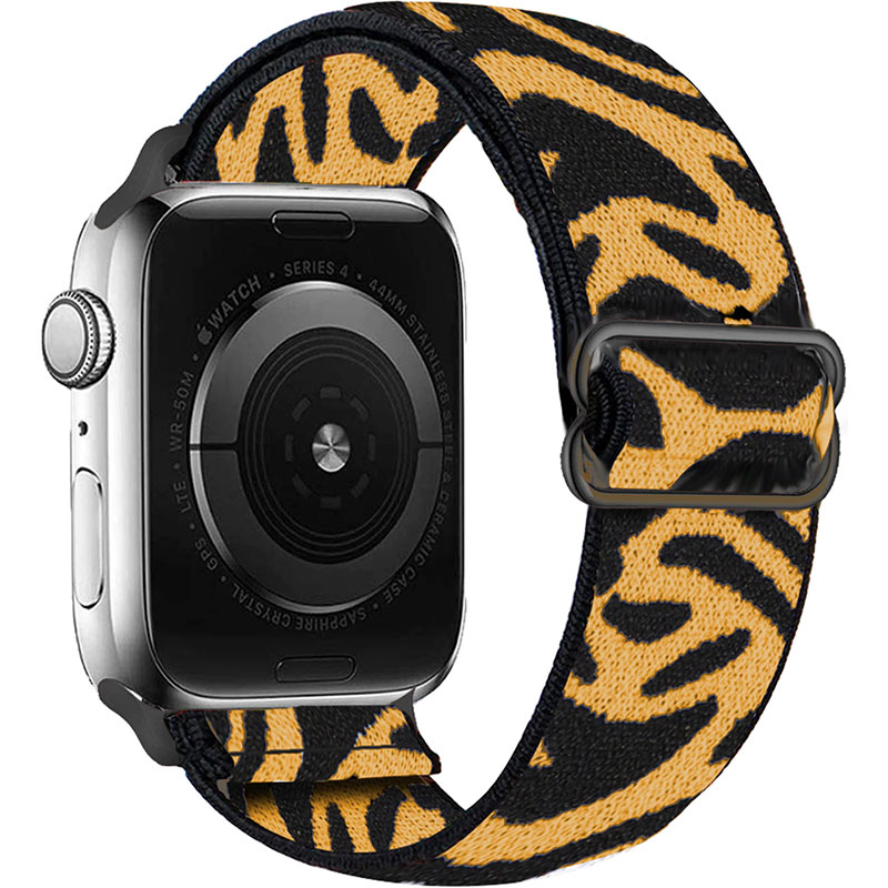 Scrunchie Szíj Apple Watch 45/44/42/Ultra Zebra Sárga