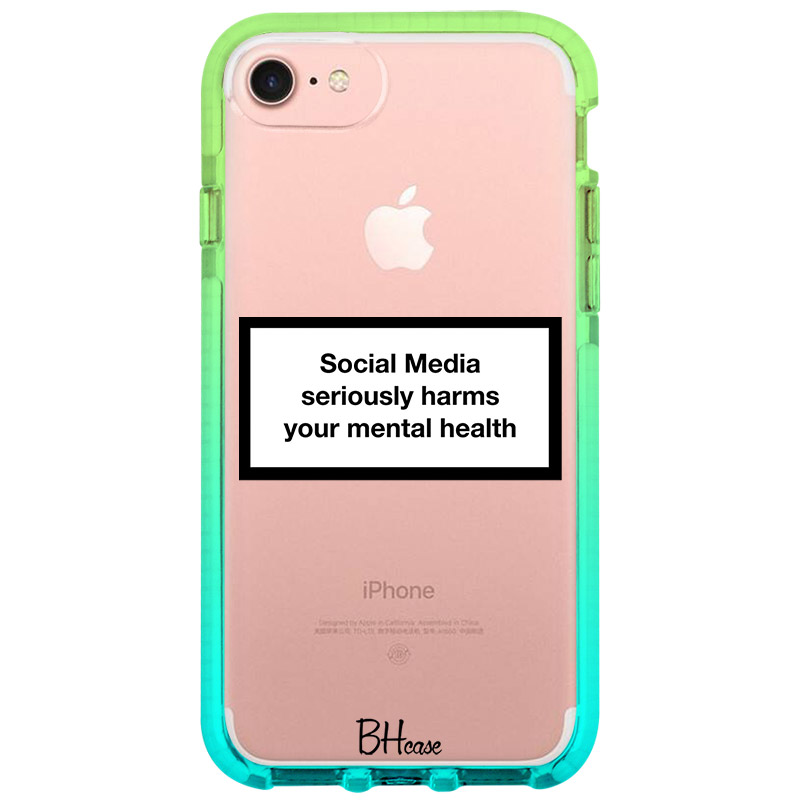 Social Media Seriously Harms Our Mental Health iPhone 8/7/SE 2020/SE 2022 Tok