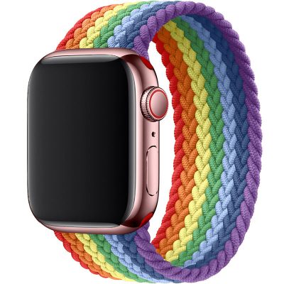 Braided Szíj Apple Watch 45/44/42/Ultra Rainbow Colors