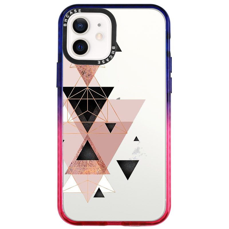 Geometric Rózsaszín iPhone 12 Mini Tok