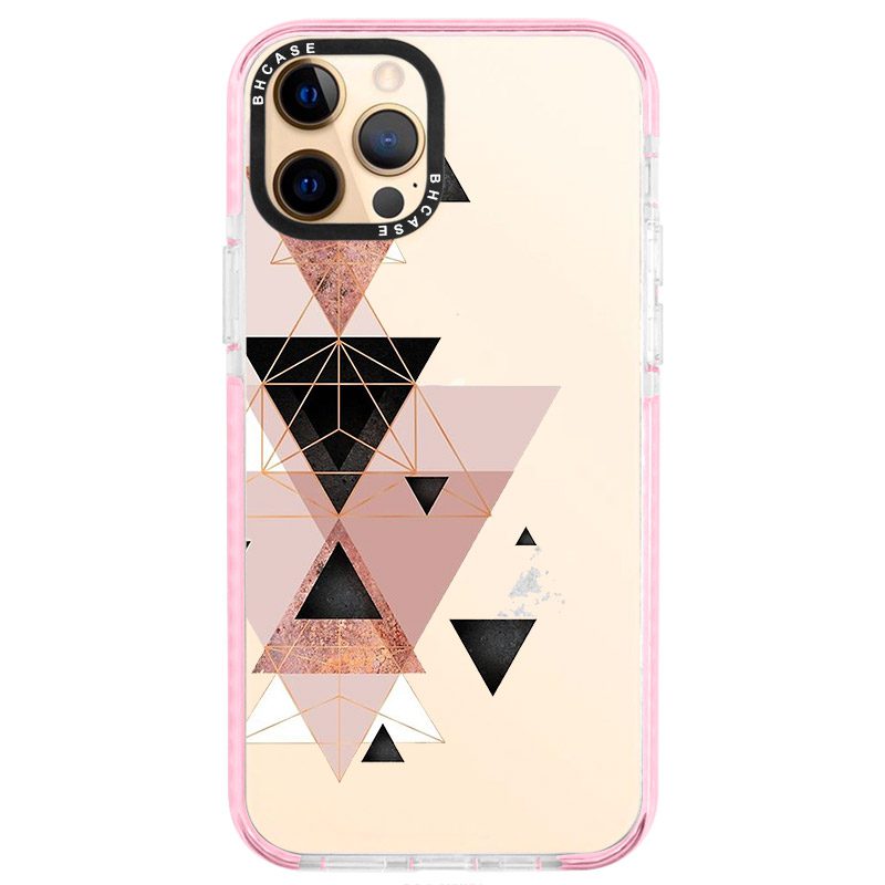 Geometric Rózsaszín iPhone 12 Pro Max Tok