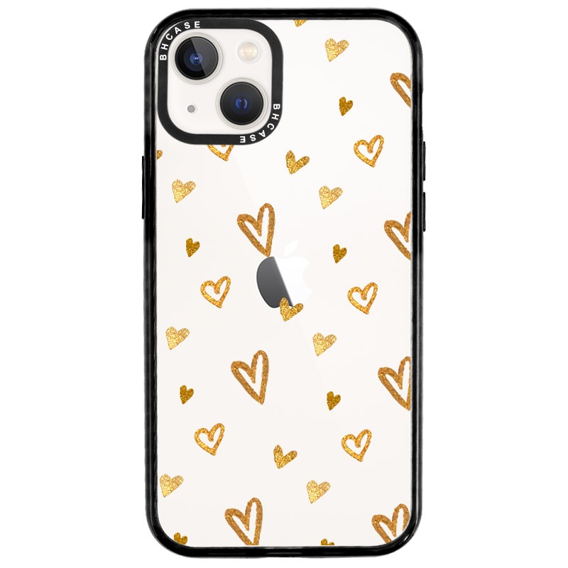 Golden Hearts iPhone 14 Tok
