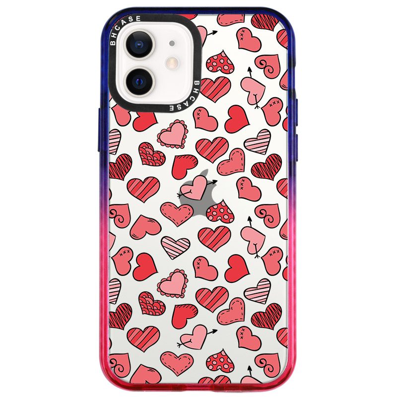 Hearts Piros iPhone 12 Mini Tok