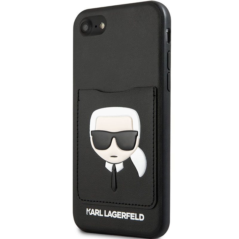 Karl Lagerfeld CardSlot Fekete iPhone 8/7/SE 2020/SE 2022 Tok