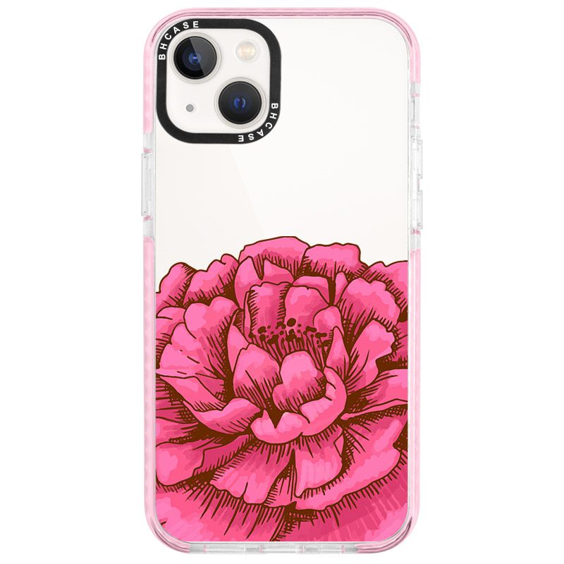 Peony Rózsaszín iPhone 14 Tok