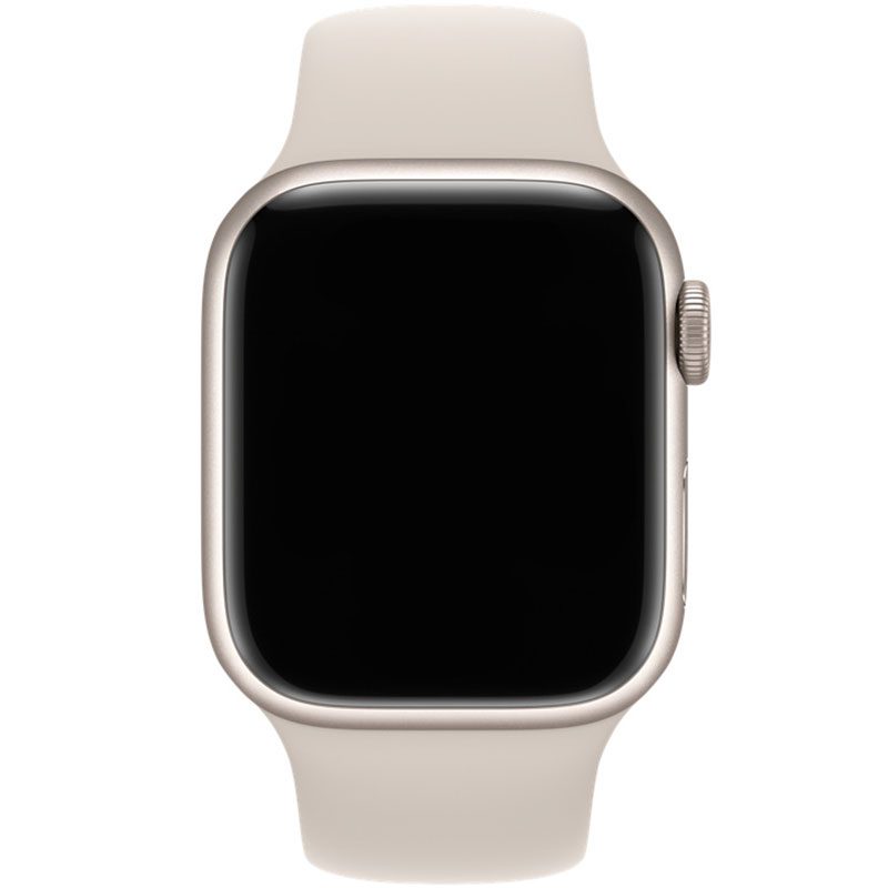 Silicone Szíj Apple Watch 41/40/38mm Starlight Small
