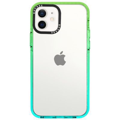 Átlátszó BHholo Zöld-Cyan iPhone 12 Mini Tok