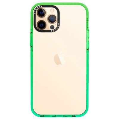 Átlátszó BHholo Zöld-Cyan iPhone 12 Pro Max Tok