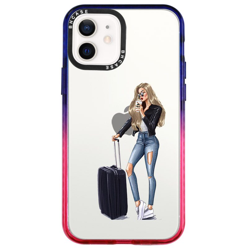 Woman Blonde With Baggage iPhone 12 Mini Tok
