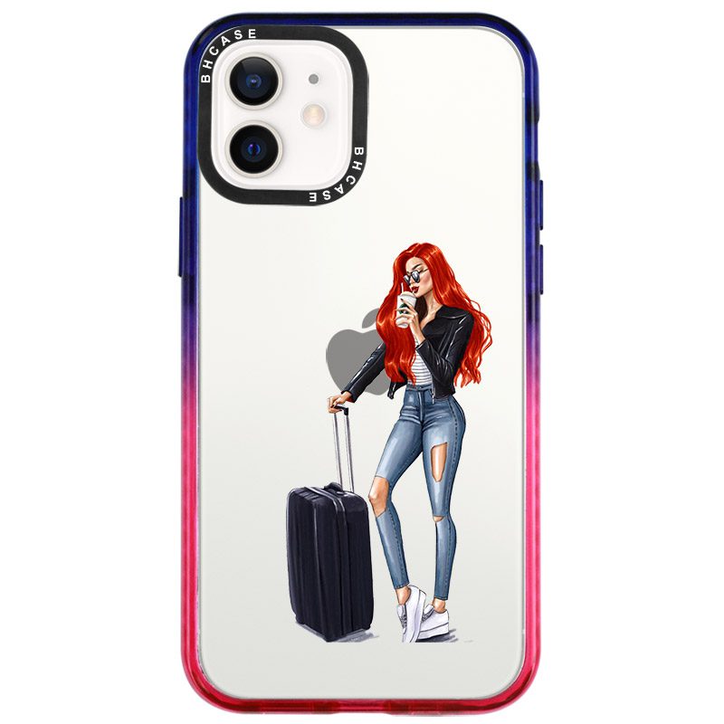 Woman Redhead With Baggage iPhone 12 Mini Tok