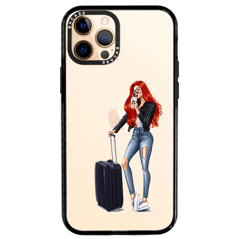 Woman Redhead With Baggage iPhone 12 Pro Max Tok
