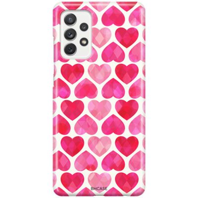 Hearts Rózsaszín Samsung A52 Tok