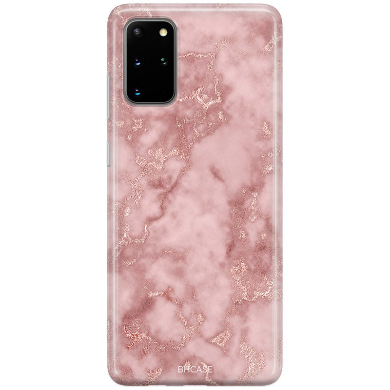 Márvány Rose Rózsaszín Tok Samsung S20 Plus