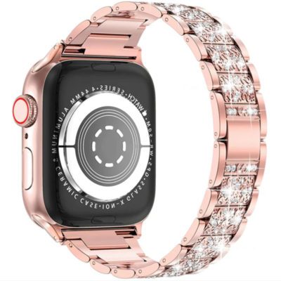 Diamond Szíj Apple Watch 45/44/42/Ultra Rose Arany