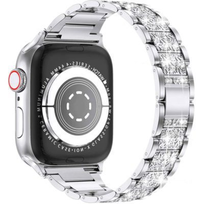 Diamond Szíj Apple Watch 45/44/42/Ultra Silver