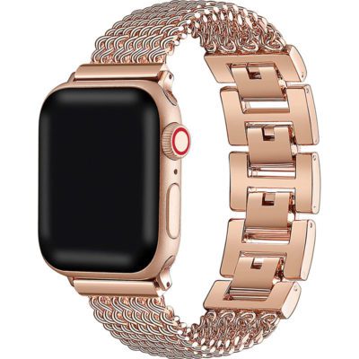 Dress Szíj Apple Watch 45/44/42/Ultra Rose Arany