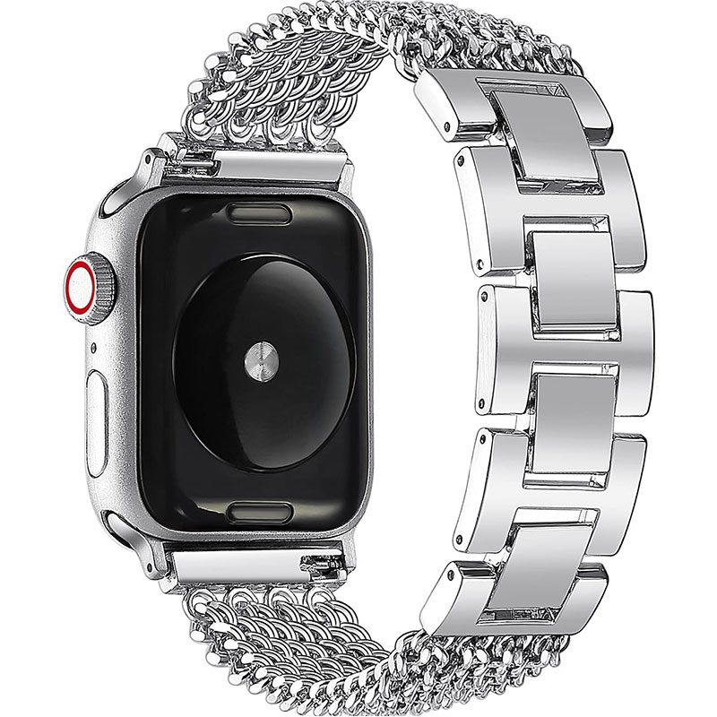 Dress Szíj Apple Watch 45/44/42/Ultra Silver