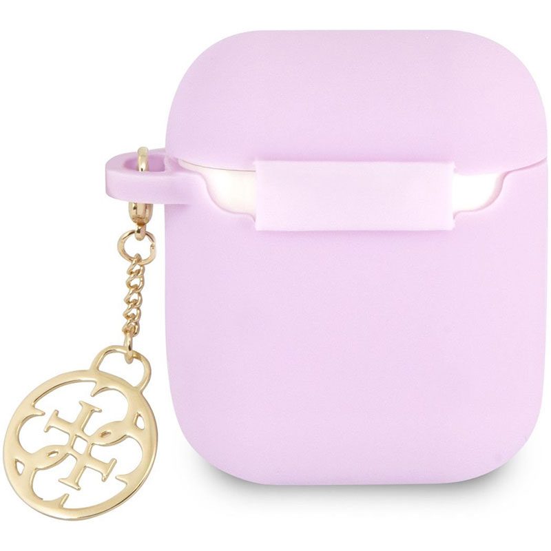 Guess 4G Charm Silicone Lila AirPods 1/2 Tok
